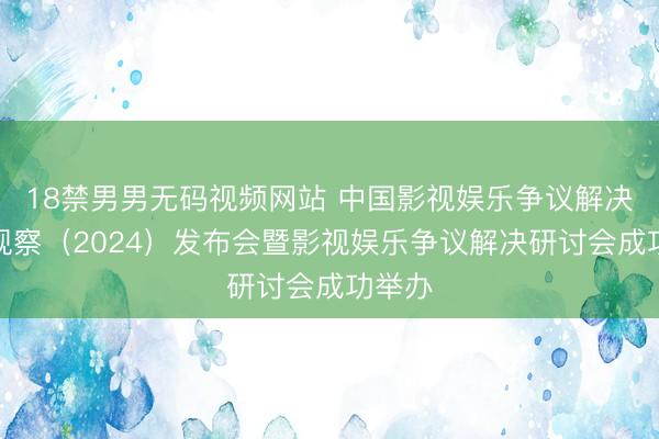 18禁男男无码视频网站 中国影视娱乐争议解决年度观察（2024）发布会暨影视娱乐争议解决研讨会成功举办