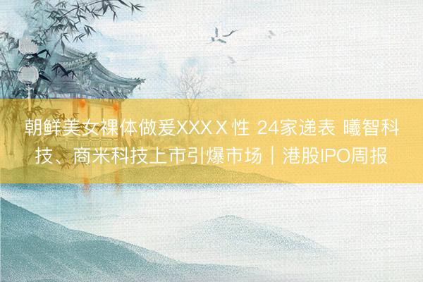 朝鲜美女裸体做爰XXXⅩ性 24家递表 曦智科技、商米科技上市引爆市场｜港股IPO周报
