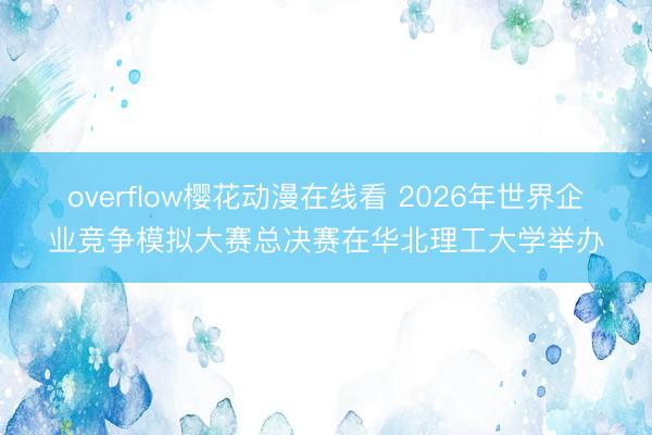 overflow樱花动漫在线看 2026年世界企业竞争模拟大赛总决赛在华北理工大学举办