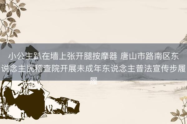 小公主趴在墙上张开腿按摩器 唐山市路南区东说念主民稽查院开展未成年东说念主普法宣传步履