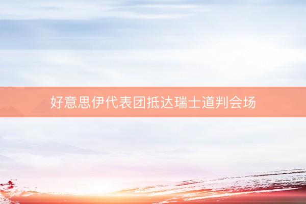 好意思伊代表团抵达瑞士道判会场